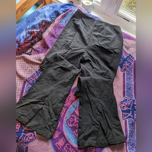 Free People Black Flared Straight Leg Pant - Picture 6 of 6